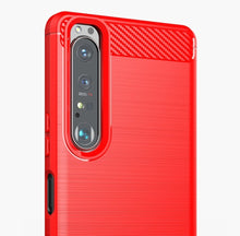 Заредете изображение във визуализатора на галерията – Carbon Case Flexible TPU cover for Sony Xperia 1 III black - TopMag
