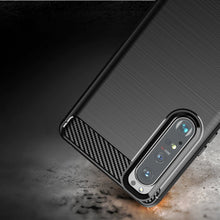 Заредете изображение във визуализатора на галерията – Carbon Case Flexible TPU cover for Sony Xperia 1 III black - TopMag
