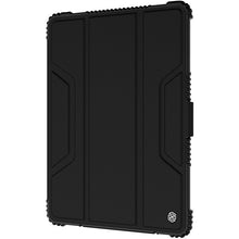 Заредете изображение във визуализатора на галерията – Nillkin Bumper Leather Case Pro Armored Smart Cover with Camera Case and Stand iPad 10.2 '' 2021 / iPad 10.2 '' 2020 / iPad 10.2 '' 2019 Black - TopMag
