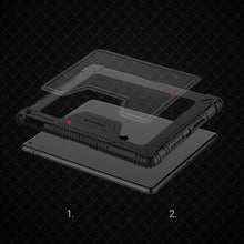 Заредете изображение във визуализатора на галерията – Nillkin Bumper Leather Case Pro Armored Smart Cover with Camera Case and Stand iPad 10.2 '' 2021 / iPad 10.2 '' 2020 / iPad 10.2 '' 2019 Black - TopMag
