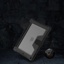 Заредете изображение във визуализатора на галерията – Nillkin Bumper Leather Case Pro Armored Smart Cover with Camera Case and Stand iPad 10.2 '' 2021 / iPad 10.2 '' 2020 / iPad 10.2 '' 2019 Black - TopMag
