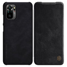 Заредете изображение във визуализатора на галерията – Nillkin Qin original leather case cover for Xiaomi Redmi Note 10 / Redmi Note 10S black - TopMag
