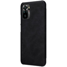 Заредете изображение във визуализатора на галерията – Nillkin Qin original leather case cover for Xiaomi Redmi Note 10 / Redmi Note 10S black - TopMag
