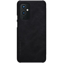 Заредете изображение във визуализатора на галерията – Nillkin Qin original leather case cover for OnePlus 9 black - TopMag
