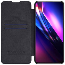 Заредете изображение във визуализатора на галерията – Nillkin Qin original leather case cover for OnePlus 9 black - TopMag
