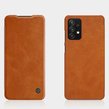 Заредете изображение във визуализатора на галерията – Nillkin Qin original leather case cover for Samsung Galaxy A72 4G brown - TopMag
