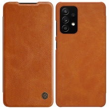 Заредете изображение във визуализатора на галерията – Nillkin Qin Leather Holster Case for Samsung Galaxy A52s 5G / A52 5G / A52 4G Brown - TopMag
