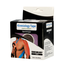 Заредете изображение във визуализатора на галерията – Kinesiology tape, 5 cm x 5 m purple
