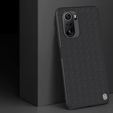 Заредете изображение във визуализатора на галерията – Nillkin Textured Case Durable reinforced case with a gel frame and nylon on the back Xiaomi Redmi K40 Pro + / K40 Pro / K40 / Poco F3 / Mi 11i black - TopMag
