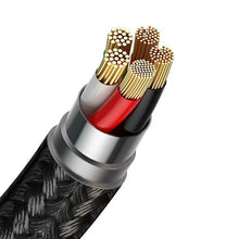 Заредете изображение във визуализатора на галерията – Baseus Zinc magnetic USB cable - USB Type C (charging 3 A / data 480 Mbps) Quick Charge AFC 1 m black

