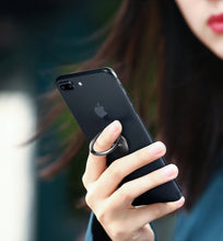 Заредете изображение във визуализатора на галерията – Ugreen self-adhesive ring holder phone stand black (LP133 30435) - TopMag
