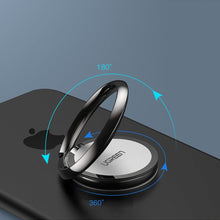 Заредете изображение във визуализатора на галерията – Ugreen self-adhesive ring holder phone stand black (LP133 30435) - TopMag
