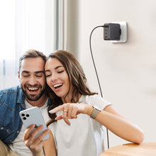 Заредете изображение във визуализатора на галерията – Ugreen GaN fast charger 3x USB Type C / USB Power Delivery 3.0 QuickCharge 4+ FCP SCP AFC 100W EU black (CD226 40747) - TopMag
