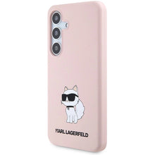Заредете изображение във визуализатора на галерията – Karl Lagerfeld Silicone Choupette case for Samsung Galaxy S24 - pink
