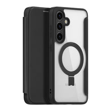 Заредете изображение във визуализатора на галерията – Dux Ducis Skin X Pro case with magnetic ring / stand for Samsung S24 - black
