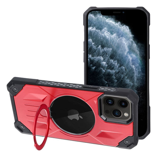 Armor Mag Cover case compatible with MagSafe for IPHONE 11 PRO red