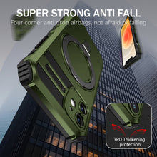 Заредете изображение във визуализатора на галерията – Tel Protect Armor Magsafe Metal Ring Case for Iphone 12 green
