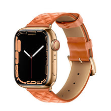 Заредете изображение във визуализатора на галерията – HOCO strap for Apple Watch 38/40/41mm Elegant leather WA18 orange
