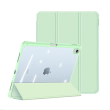 Заредете изображение във визуализатора на галерията – Dux Ducis Toby case for iPad 10.9'' 2022 (10 gen.) cover with space for Apple Pencil stylus smart cover stand green
