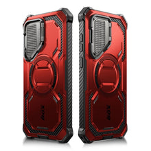Заредете изображение във визуализатора на галерията – IBLSN Armorbox Mag Supcase case with MagSafe for Samsung Galaxy S24 - red

