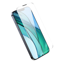 Заредете изображение във визуализатора на галерията – Baseus Tempered Glass for iPhone 14 / 13 Pro / 13 Full Screen with Speaker Cover 0.4mm + Mounting Kit
