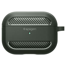 Заредете изображение във визуализатора на галерията – Spigen RUGGED ARMOR Apple AIRPODS PRO 1 MILITARY GREEN
