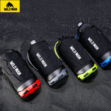 Заредете изображение във визуализатора на галерията – WILDMAN Bicycle bag R1 waterproof 1L for bottle black-red
