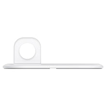 Заредете изображение във визуализатора на галерията – SPIGEN MAGFIT DUO APPLE MAGSAFE &amp; APPLE WATCH CHARGER STAND WHITE - TopMag
