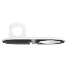 Заредете изображение във визуализатора на галерията – SPIGEN MAGFIT DUO APPLE MAGSAFE &amp; APPLE WATCH CHARGER STAND WHITE - TopMag
