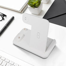 Заредете изображение във визуализатора на галерията – Wireless charger qi 4in1 10w w30 white - TopMag
