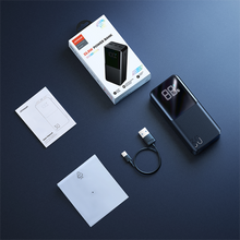 Заредете изображение във визуализатора на галерията – Joyroom power bank 22.5W 30000mAh PD QC3.0 AFC black (JR-QP193)
