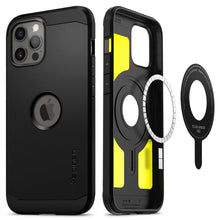 Заредете изображение във визуализатора на галерията – SPIGEN TOUGH ARMOR MAG MAGSAFE IPHONE 12 PRO MAX BLACK - TopMag
