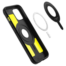 Заредете изображение във визуализатора на галерията – SPIGEN TOUGH ARMOR MAG MAGSAFE IPHONE 12 PRO MAX BLACK - TopMag
