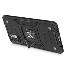 Заредете изображение във визуализатора на галерията – Wozinsky Ring Armor Case Kickstand Tough Rugged Cover for Xiaomi Redmi Note 10 5G silver - TopMag
