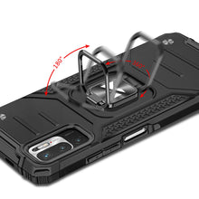 Заредете изображение във визуализатора на галерията – Wozinsky Ring Armor Case Kickstand Tough Rugged Cover for Xiaomi Redmi Note 10 5G silver - TopMag
