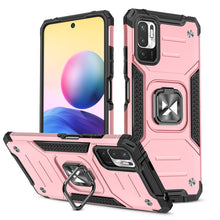 Заредете изображение във визуализатора на галерията – Wozinsky Ring Armor Case Kickstand Tough Rugged Cover for Xiaomi Redmi Note 10 5G pink - TopMag
