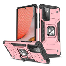 Заредете изображение във визуализатора на галерията – Wozinsky Ring Armor Case Kickstand Tough Rugged Cover for Samsung Galaxy A72 4G pink - TopMag
