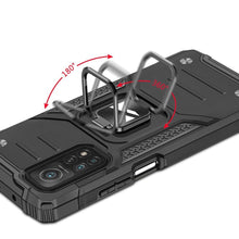 Заредете изображение във визуализатора на галерията – Wozinsky Ring Armor Case Kickstand Tough Rugged Cover for Samsung Galaxy A72 4G black - TopMag
