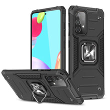 Заредете изображение във визуализатора на галерията – Wozinsky Ring Armor Case Kickstand Tough Rugged Cover for Samsung Galaxy A52s 5G / A52 5G / A52 4G black - TopMag
