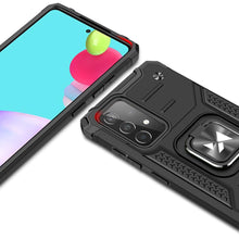 Заредете изображение във визуализатора на галерията – Wozinsky Ring Armor Case Kickstand Tough Rugged Cover for Samsung Galaxy A52s 5G / A52 5G / A52 4G black - TopMag
