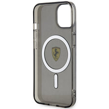 Заредете изображение във визуализатора на галерията – Original FERRARI hardcase Translucent Magsafe FEHMP14SURKK for Iphone 14 Black
