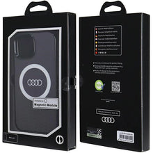 Заредете изображение във визуализатора на галерията – Audi IML Big Logo MagSafe case for iPhone 15 / 14 / 13 - black
