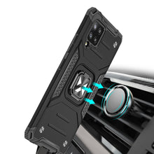 Заредете изображение във визуализатора на галерията – Wozinsky Ring Armor Case Kickstand Tough Rugged Cover for Samsung Galaxy A42 5G blue - TopMag
