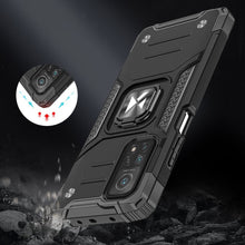 Заредете изображение във визуализатора на галерията – Wozinsky Ring Armor Case Kickstand Tough Rugged Cover for Samsung Galaxy A02s EU blue - TopMag
