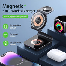 Заредете изображение във визуализатора на галерията – DUZZONA W15 - Magnetic Wireless Charger Stand 3in1 15W
