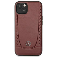Заредете изображение във визуализатора на галерията – Original Case MERCEDES Leather Urban Bengale MEHCP15SARMRE for Iphone 15 Red
