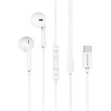 Заредете изображение във визуализатора на галерията – Borofone Earphones BM27 Amazing Sound with Type C plug with microphone white
