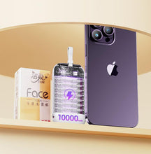 Заредете изображение във визуализатора на галерията – Joyroom powerbank 10000mAh Colorful Series 22.5W with 2 built-in USB C and Lightning cables white (JR-L012)
