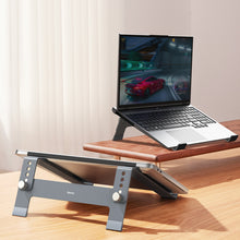 Заредете изображение във визуализатора на галерията – Baseus UltraStable Series adjustable laptop stand - gray
