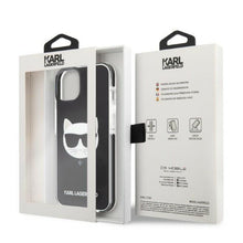 Заредете изображение във визуализатора на галерията – Karl Lagerfeld KLHCP13MTPECK iPhone 13 6.1" hardcase black/black Choupette Head
